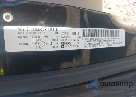 2013 Chrysler Town & Country Touring-L из США, поврежденный, VIN 2C4RC1CG1DR610286